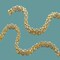 1 Yard 1/4 inch 0.63cm Gold Jessamina Rhinestone Cord Trim for Gown Straps and Accessories
